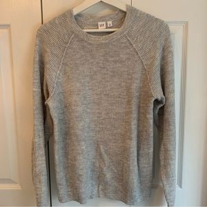 Gap Grey Waffle Knit Sweater Size XS